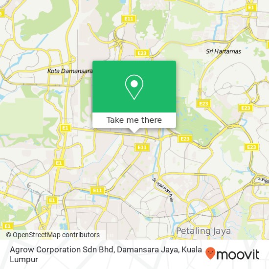 Agrow Corporation Sdn Bhd, Damansara Jaya map