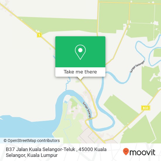 B37 Jalan Kuala Selangor-Teluk , 45000 Kuala Selangor map