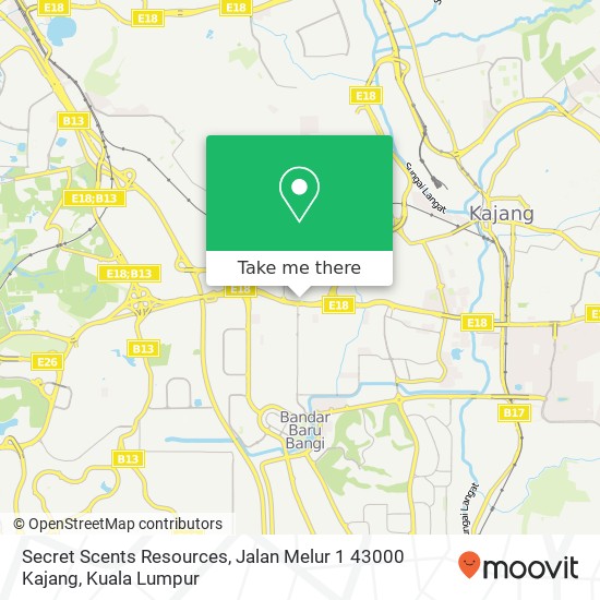 Secret Scents Resources, Jalan Melur 1 43000 Kajang map