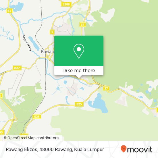 Peta Rawang Ekzos, 48000 Rawang