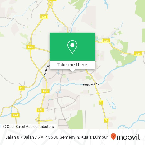 Jalan 8 / Jalan / 7A, 43500 Semenyih map