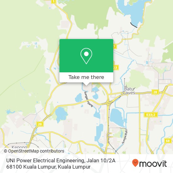 UNI Power Electrical Engineering, Jalan 10 / 2A 68100 Kuala Lumpur map