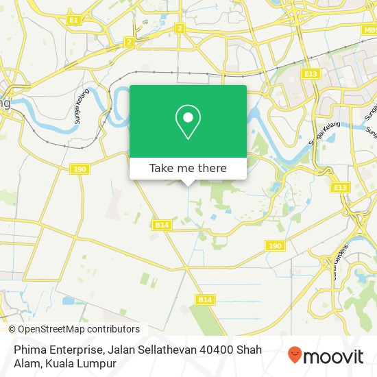 Phima Enterprise, Jalan Sellathevan 40400 Shah Alam map