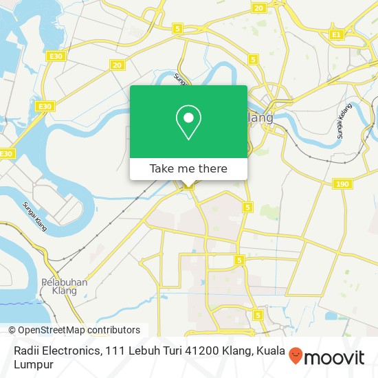 Radii Electronics, 111 Lebuh Turi 41200 Klang map