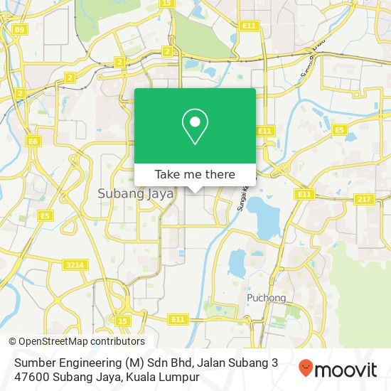 Peta Sumber Engineering (M) Sdn Bhd, Jalan Subang 3 47600 Subang Jaya