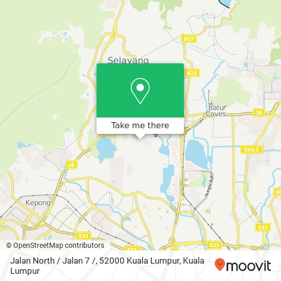 Peta Jalan North / Jalan 7 /, 52000 Kuala Lumpur