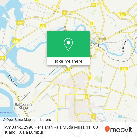 AmBank., 2998 Persiaran Raja Muda Musa 41100 Klang map