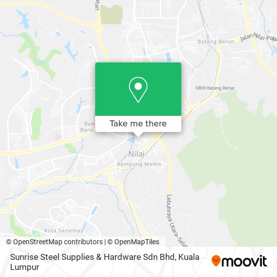 Sunrise Steel Supplies & Hardware Sdn Bhd map