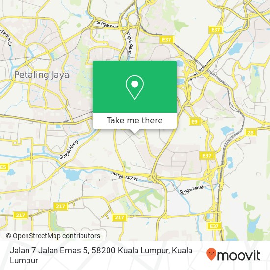 Jalan 7 Jalan Emas 5, 58200 Kuala Lumpur map