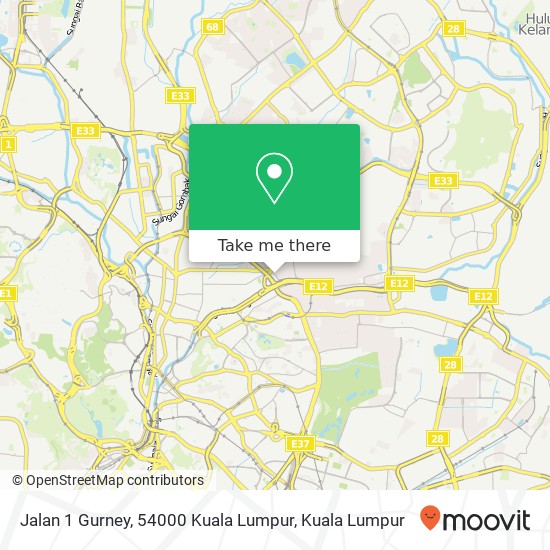 Peta Jalan 1 Gurney, 54000 Kuala Lumpur