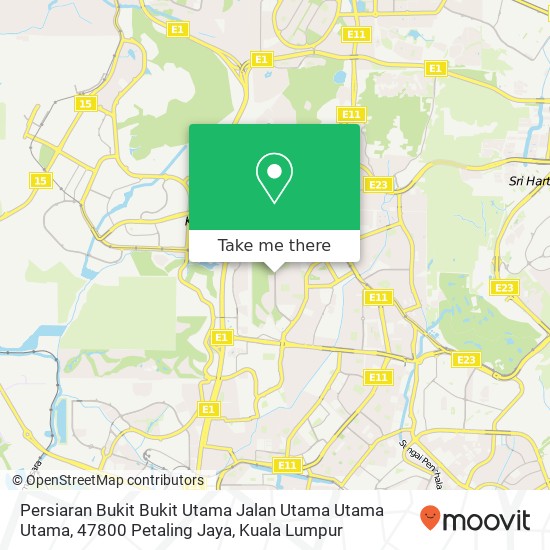 Persiaran Bukit Bukit Utama Jalan Utama Utama Utama, 47800 Petaling Jaya map