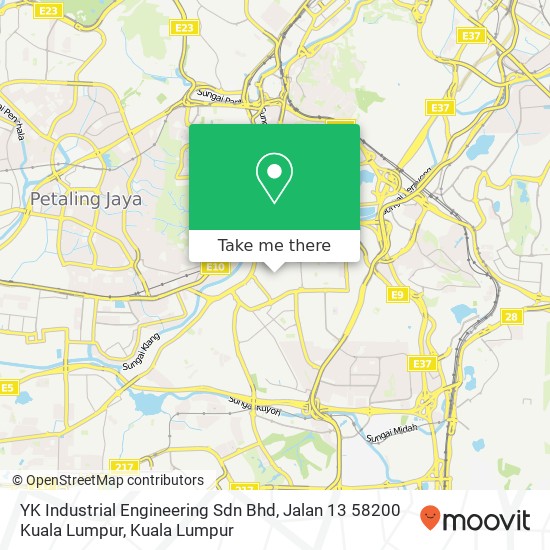 YK Industrial Engineering Sdn Bhd, Jalan 13 58200 Kuala Lumpur map