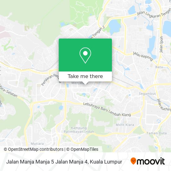 Jalan Manja Manja 5 Jalan Manja 4 map