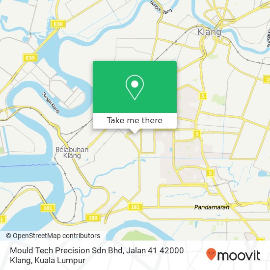 Mould Tech Precision Sdn Bhd, Jalan 41 42000 Klang map
