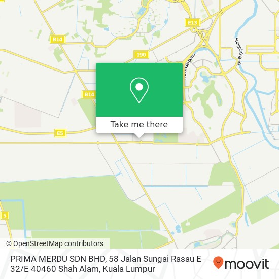 PRIMA MERDU SDN BHD, 58 Jalan Sungai Rasau E 32 / E 40460 Shah Alam map