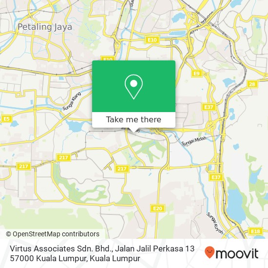 Virtus Associates Sdn. Bhd., Jalan Jalil Perkasa 13 57000 Kuala Lumpur map