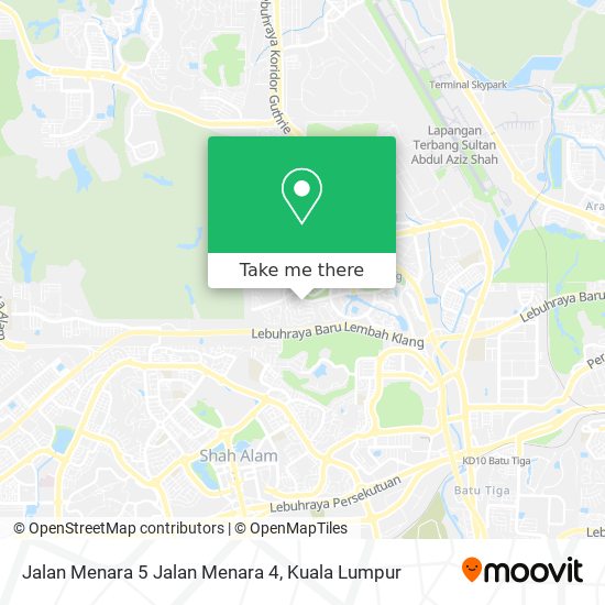 Peta Jalan Menara 5 Jalan Menara 4