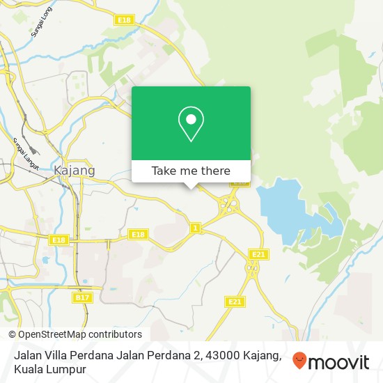 Jalan Villa Perdana Jalan Perdana 2, 43000 Kajang map