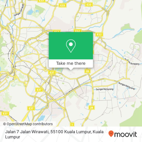 Peta Jalan 7 Jalan Wirawati, 55100 Kuala Lumpur