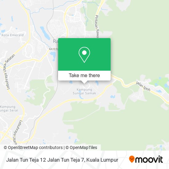Peta Jalan Tun Teja 12 Jalan Tun Teja 7