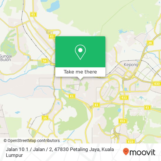 Jalan 10 1 / Jalan / 2, 47830 Petaling Jaya map