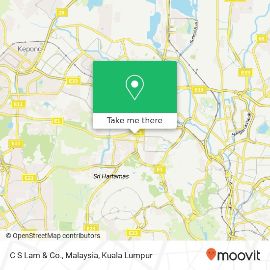 C S Lam & Co., Malaysia map