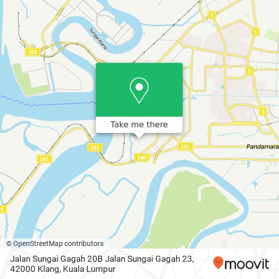 Peta Jalan Sungai Gagah 20B Jalan Sungai Gagah 23, 42000 Klang