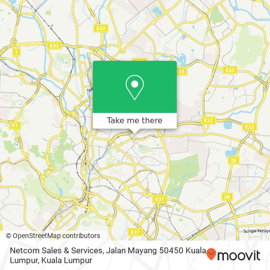 Netcom Sales & Services, Jalan Mayang 50450 Kuala Lumpur map