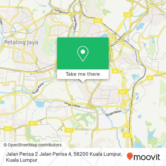 Jalan Perisa 2 Jalan Perisa 4, 58200 Kuala Lumpur map