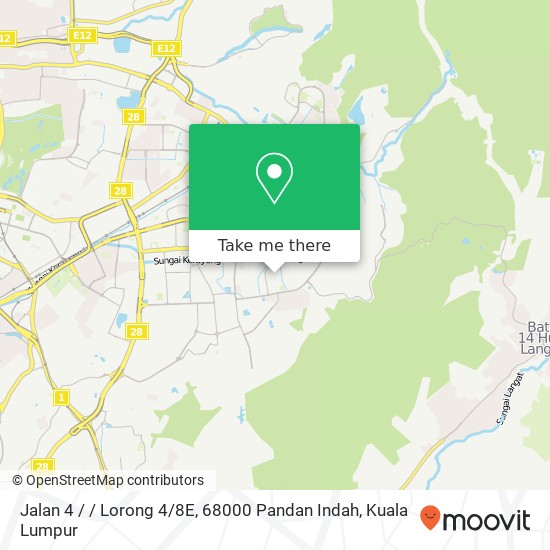 Jalan 4 / / Lorong 4 / 8E, 68000 Pandan Indah map