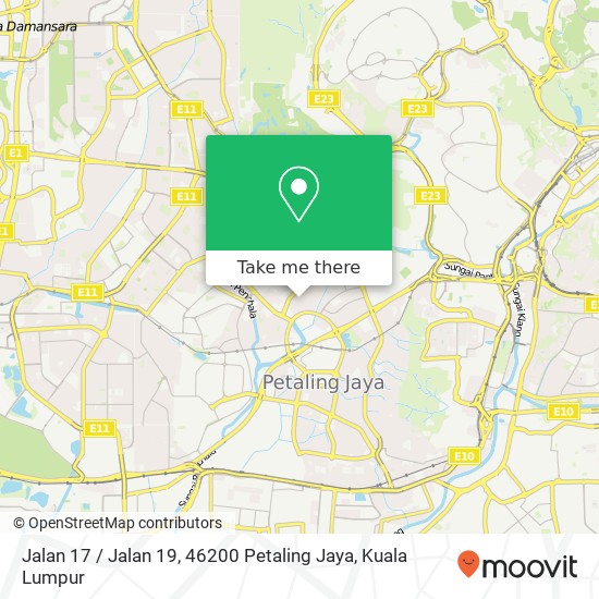 Jalan 17 / Jalan 19, 46200 Petaling Jaya map