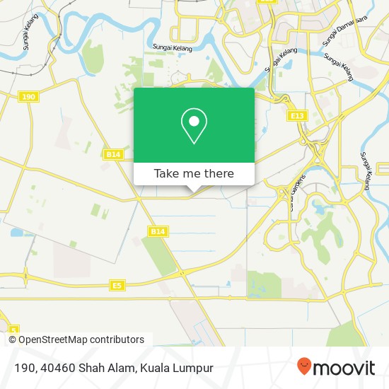 190, 40460 Shah Alam map
