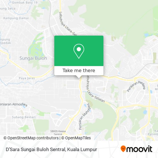 D’Sara Sungai Buloh Sentral map