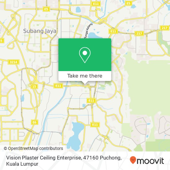Vision Plaster Ceiling Enterprise, 47160 Puchong map
