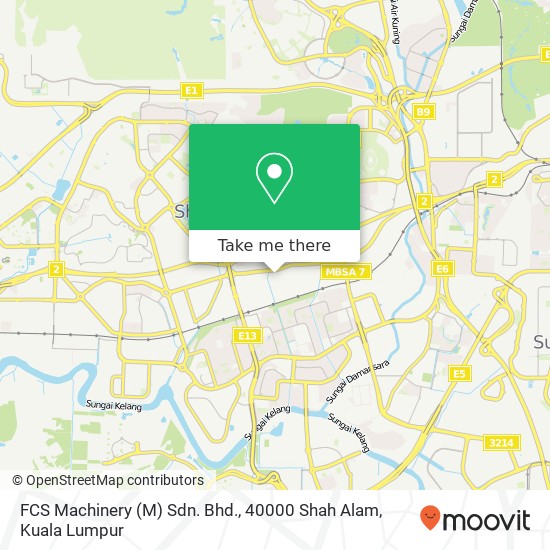 FCS Machinery (M) Sdn. Bhd., 40000 Shah Alam map