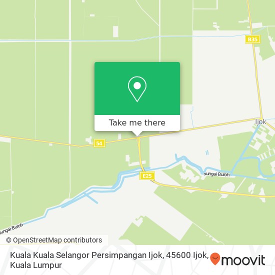 Peta Kuala Kuala Selangor Persimpangan Ijok, 45600 Ijok