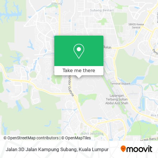 Jalan 3D Jalan Kampung Subang map