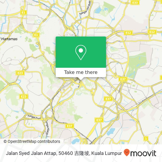 Peta Jalan Syed Jalan Attap, 50460 吉隆坡