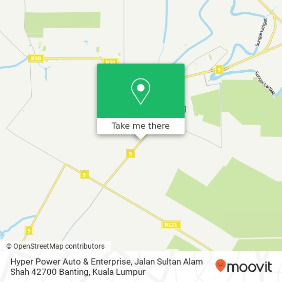 Peta Hyper Power Auto & Enterprise, Jalan Sultan Alam Shah 42700 Banting