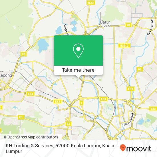 Peta KH Trading & Services, 52000 Kuala Lumpur