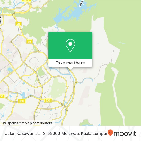 Jalan Kasawari JLT 2, 68000 Melawati map