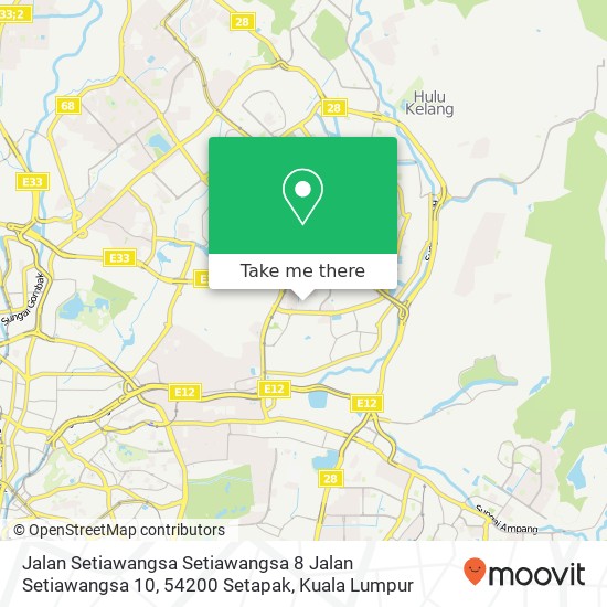 Jalan Setiawangsa Setiawangsa 8 Jalan Setiawangsa 10, 54200 Setapak map