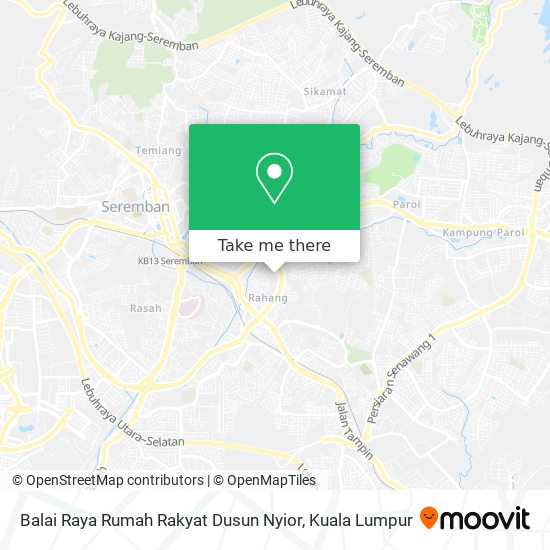 Peta Balai Raya Rumah Rakyat Dusun Nyior