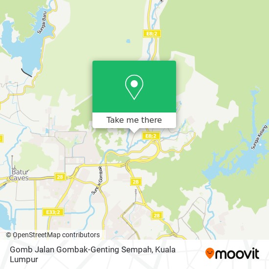 Peta Gomb Jalan Gombak-Genting Sempah