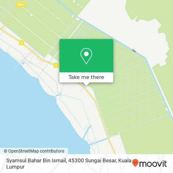 Peta Syamsul Bahar Bin Ismail, 45300 Sungai Besar