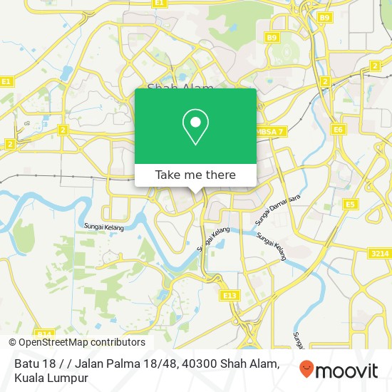 Batu 18 / / Jalan Palma 18 / 48, 40300 Shah Alam map