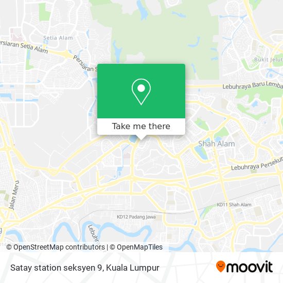 Satay station seksyen 9 map