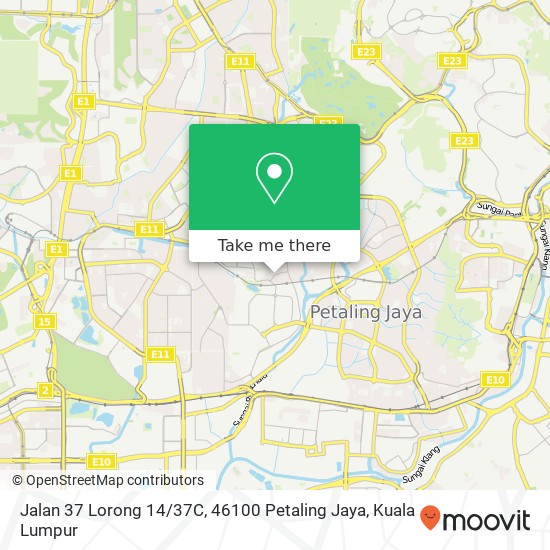 Jalan 37 Lorong 14 / 37C, 46100 Petaling Jaya map