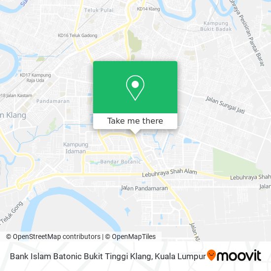 Bank Islam Batonic Bukit Tinggi Klang map