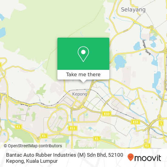 Bantac Auto Rubber Industries (M) Sdn Bhd, 52100 Kepong map